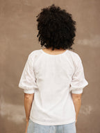Florence Broderie Blouson Top