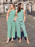 Rhianna Culotte - Green Gingham