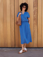 Julie Pocket Front Linen Skirt