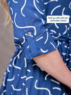 Kirsty Scribble Print Shirt Dress