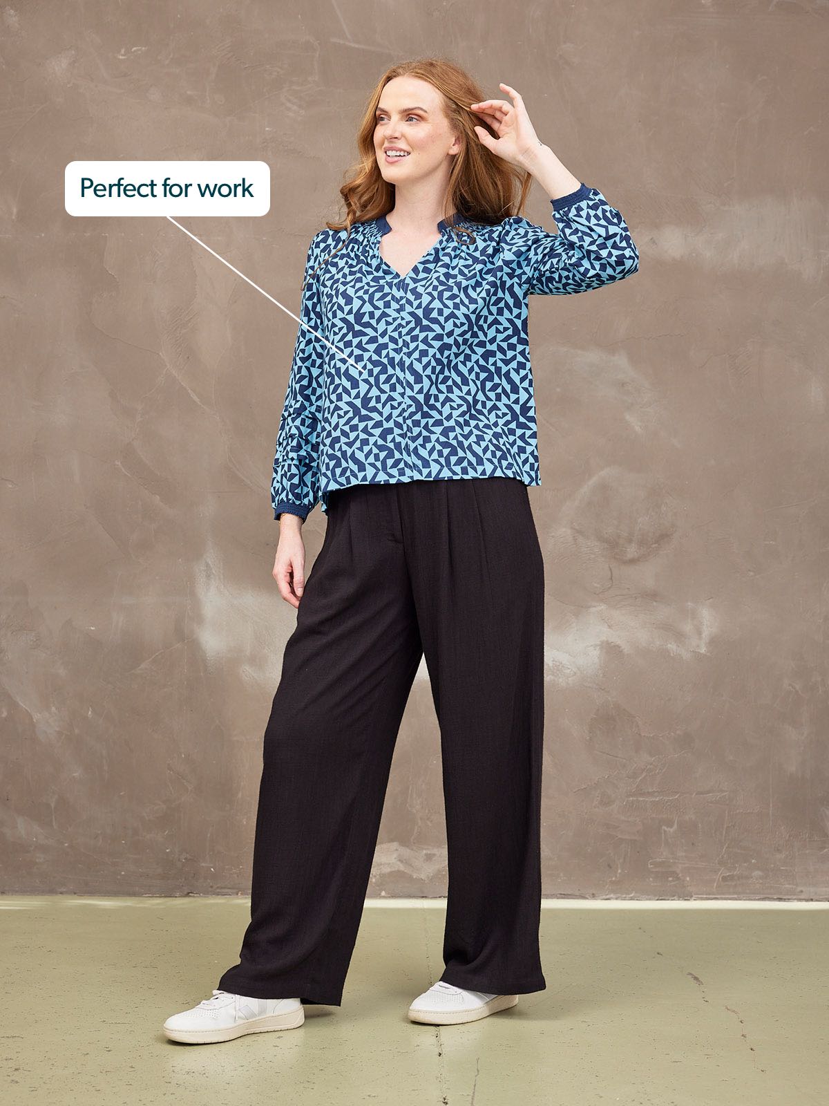 Laila Top - Geo Print