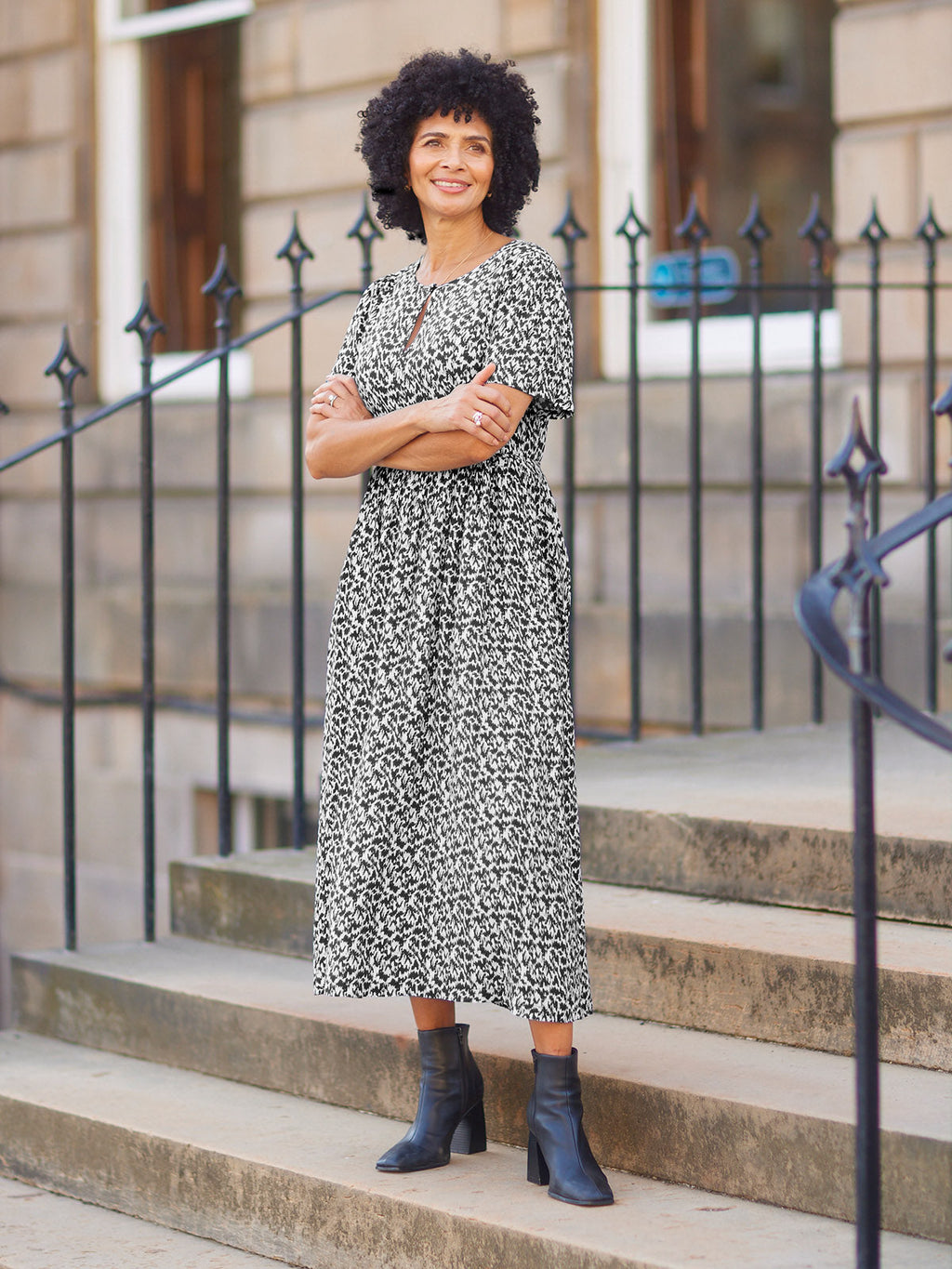 Lilah Monochrome Dress