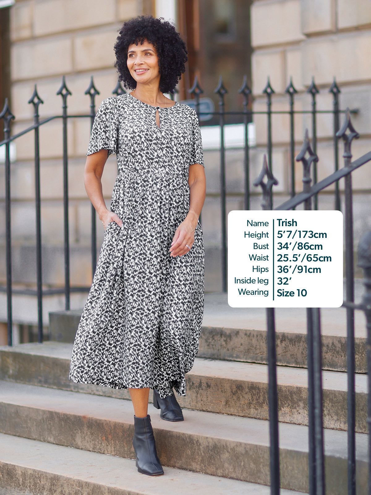 Lilah Monochrome Dress