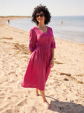 Lizzy Pink Embroidered Dress