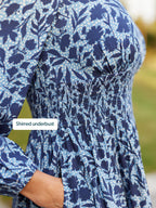 Maddie Dress - Blue Floral