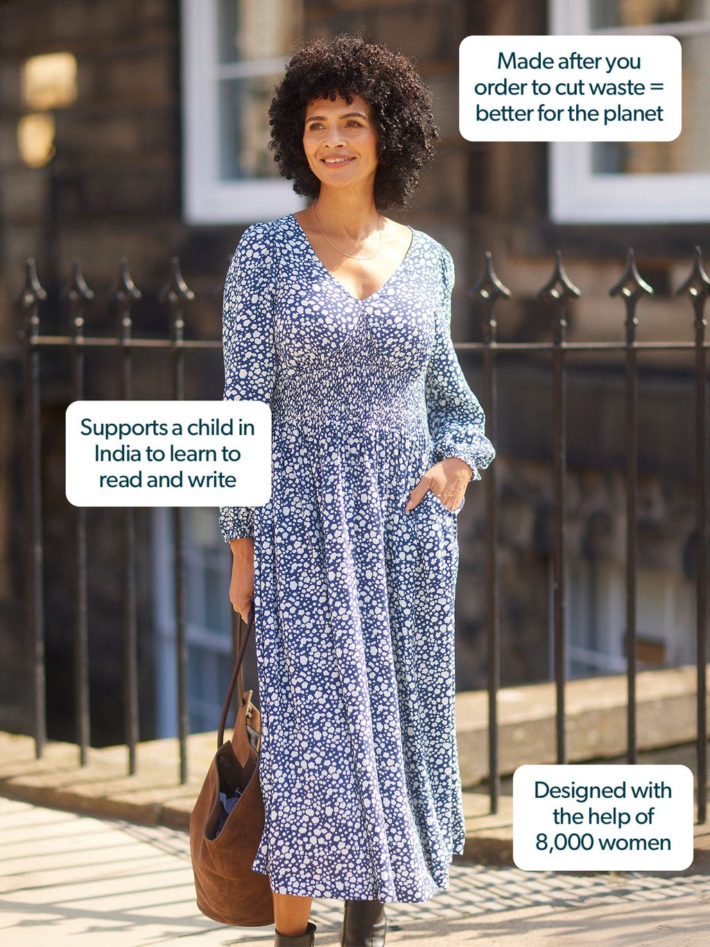 Maddie Dress - Geo Spot