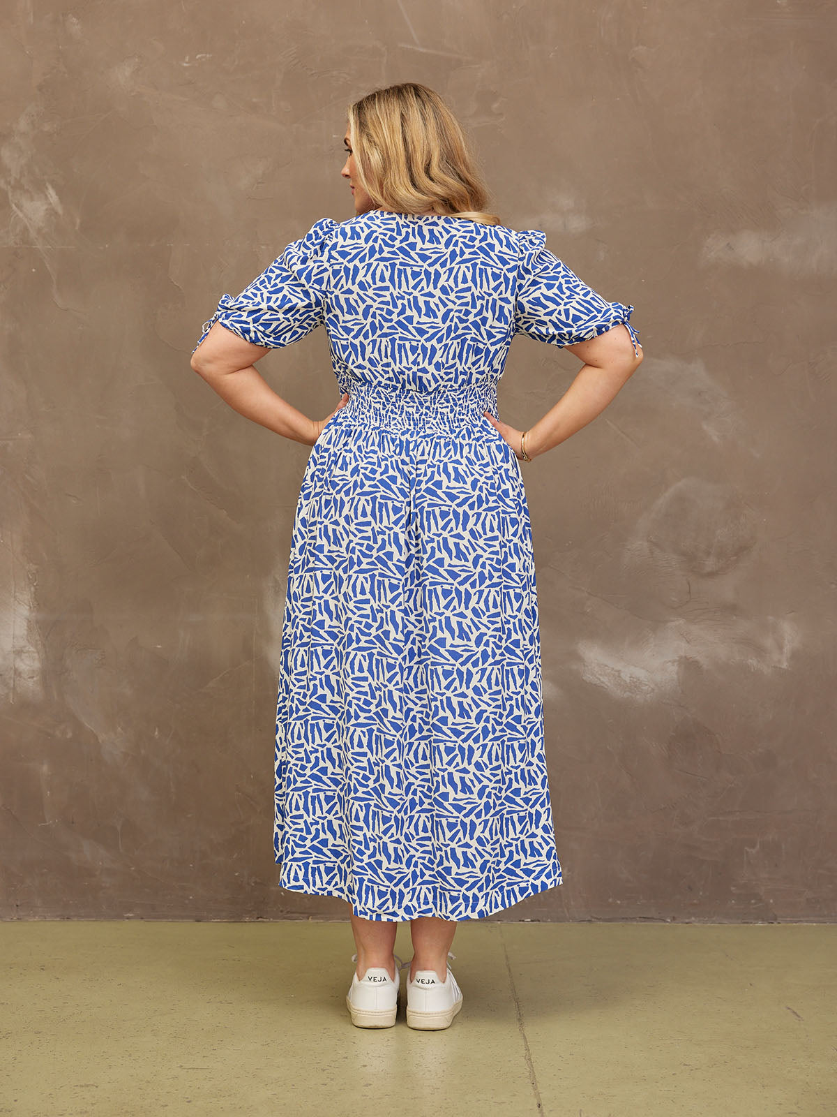 Maddie Short Sleeve Terrazzo Print