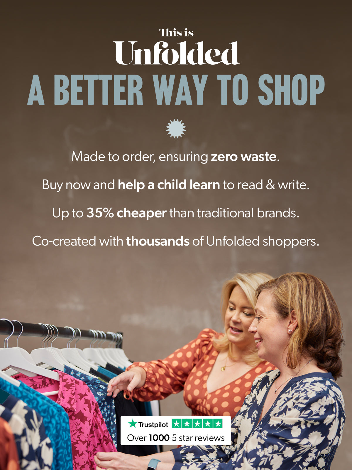 Maddie - V Neck Dress - Rust Spot Print