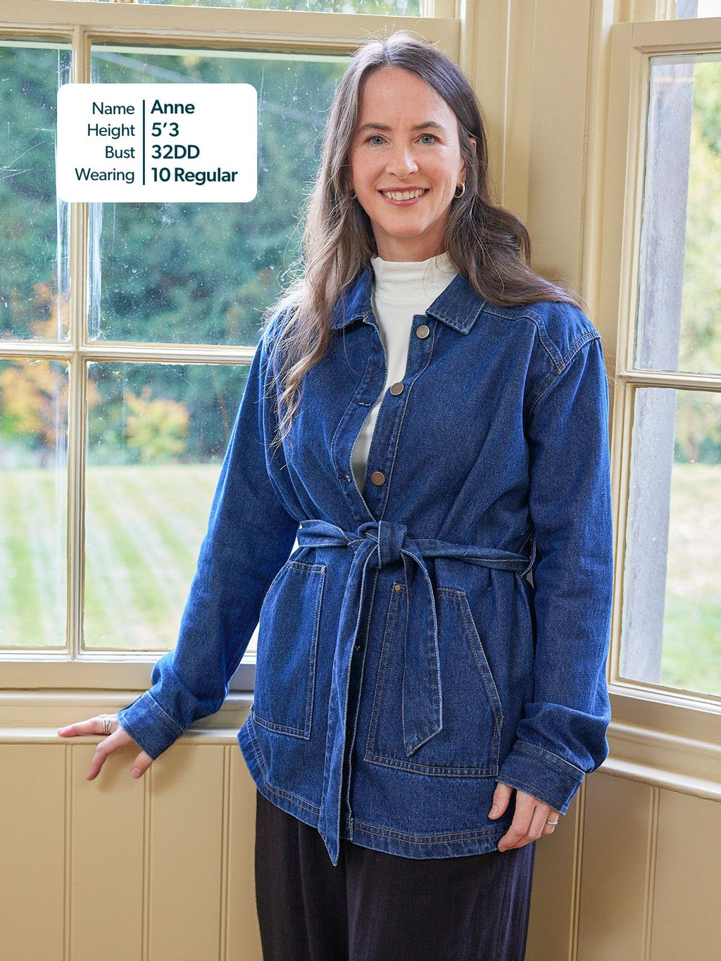 Margaret - Belted Denim Jacket