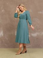 Kiara Drawcord Midi Dress