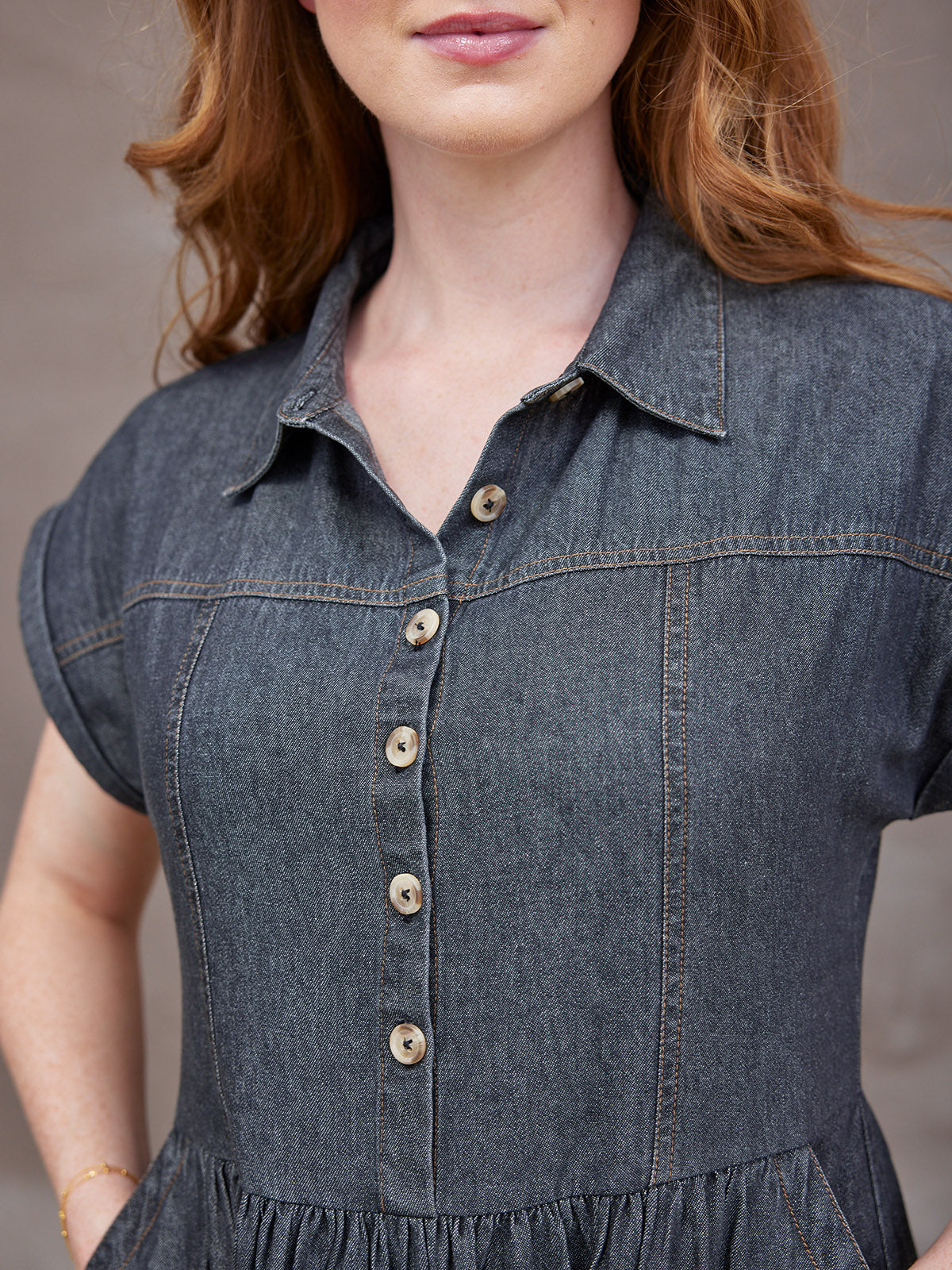 Rhiona Dress - Charcoal