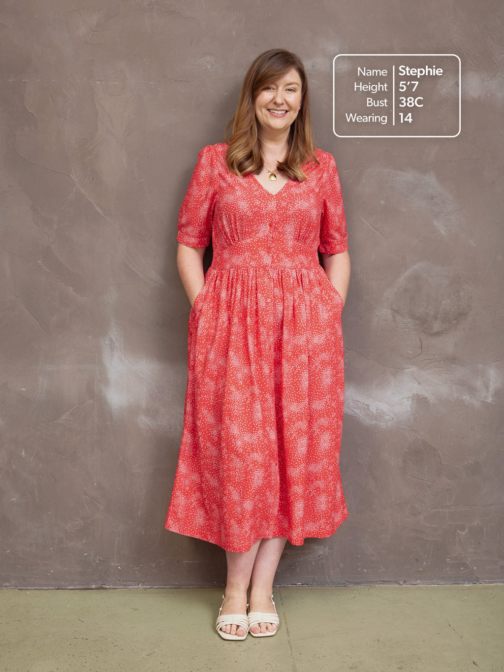 Rodica Dress - Triangle Print