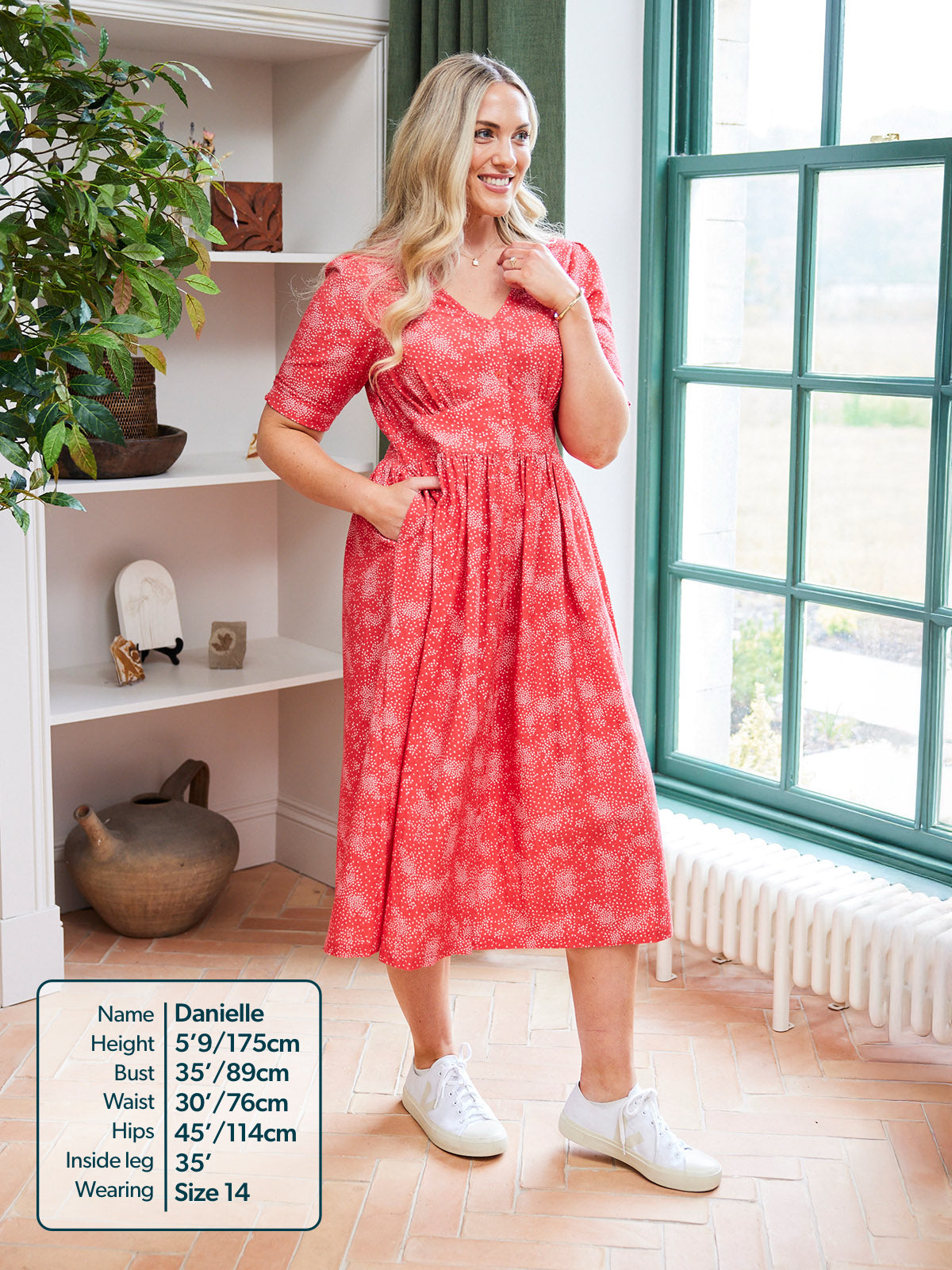 Rodica Dress - Triangle Print