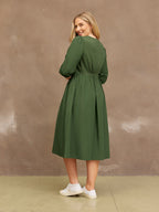 Tegan Jersey Woven Mix Dress