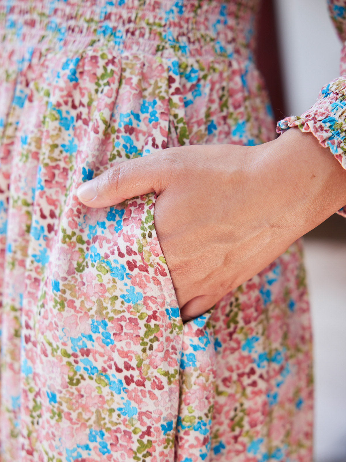 Vera Dress - Watercolour Spot