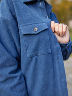 Yasmynn - Cord Shacket - Blue