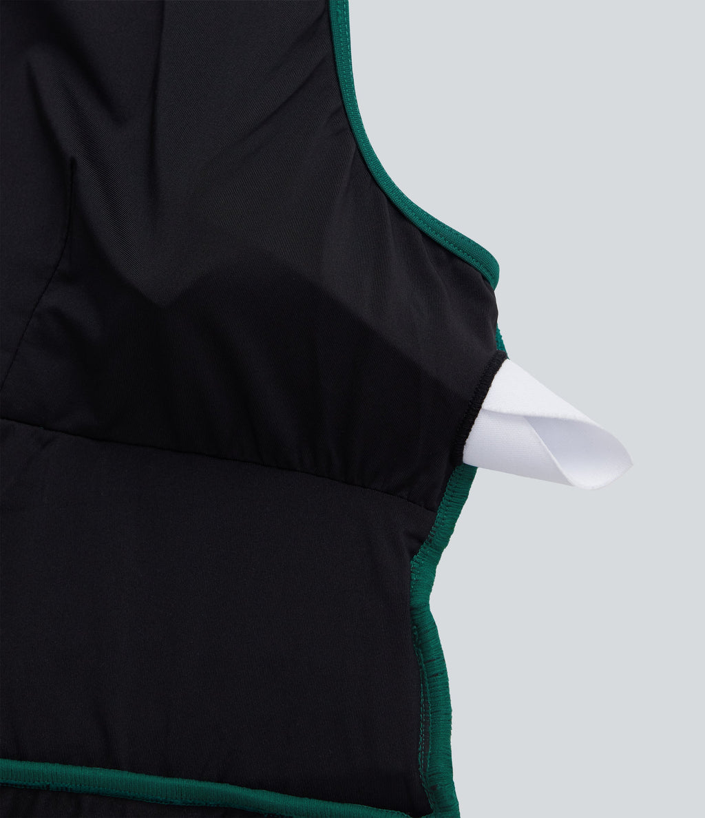 Plus Size V Neck Sleeveless Jumpsuit with Pockets-Easy Peezy Edition